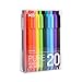 KACO Pure Retractable Gel ink Pens, Extra Fine Point (0.5 mm) 20-Pack, Assorted Colors