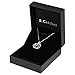 B.Catcher Necklace Womens Silver Jewelry Forever Love Frosted Interlocked Heart Pendant with Chian