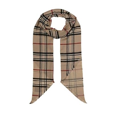 Accessories First Fashionable Checked Bias Cut Super Soft Acrylic Scarf for Women Accessories First Fashionable Checked Bias Cut Super Soft Acrylic Scarf for Women