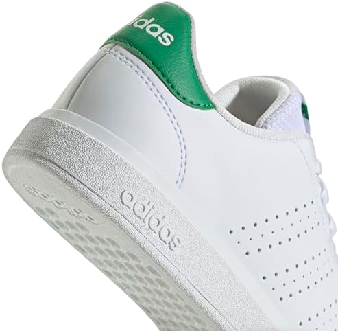 Unisex Kinder Advantage Base 2.0 Junior Shoes, Cloud White/Cloud White/Green, 36 2/3 EU