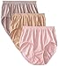 Bali Women's 3 Pack Comfort Revolution Brief Panty, Nude/Warm Steel/Pink Sands, 6/7'