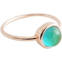 HONEYCAT Mood Ring - Gold, Rose Gold, Or Silver | Thin Minimalist Ring With Color-Changing Stone | Sizes 4-11 - View #3