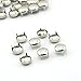 100pcs 10mm Round DIY Metal Studs 4 Prongs Spots Nailheads Spikes for Bag Shoes Jeans Bracelet Silver