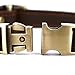 CHEDE Luxury Real Leather Dog Collar - Handmade for Small Dog Breeds with The Finest Genuine Leather That is Stylish, Soft, Strong and Comfortable - Brown