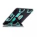 iPad Mini Case, iPad Mini 2 Case, iPad Mini 3 Case, Rugged Kickstand Series - Shockproof Heavy Duty Hybrid Three Layer Armor Defender Kids Child Proof Case Cover - Black Pink