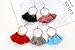 Unijew 9 Pairs Tassel Hoop Earrings