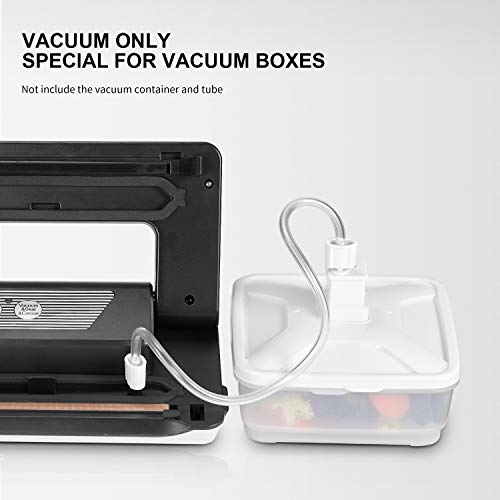 Vacuum Sealer, TIBEK 3 IN 1 Food Sealer Machine with Cutter, 5s Fast Dry| Wet Food Preservation Machine, Fresh Up To 5x Longer, with Starter Kit Rolls, Easy to Clean