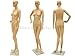 (G1-PS+ One Free Wig) Realistic Standing Female Adult Plastic Mannequin, Turnable Head, Rotate Arms, Flesh Tone+Base+1 Free Wig