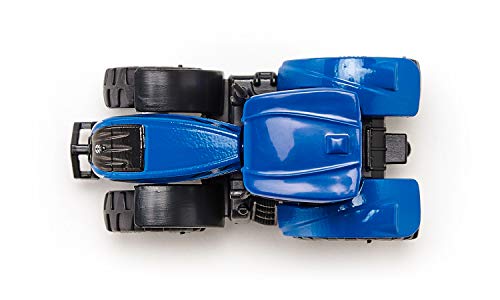 siku 1091, New Holland T7.315 Traktor, Metall/Kunststoff, Blau, Abnehmbare Fahrerkabine und Anhängerkupplung – Bild 4