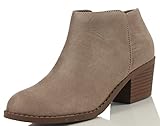 Soda Girl's Mug Round Toe Stacked Heel Ankle Boot