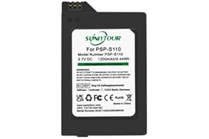 SUNLYTOUR PSP-S110 Battery, PSP-S110 PSP S110 Battery for PlayStation PSP2000 2001 2002 2003 2004 2005 2006 2008 3000 3001 3002 3003 3004 3005 3006 3008