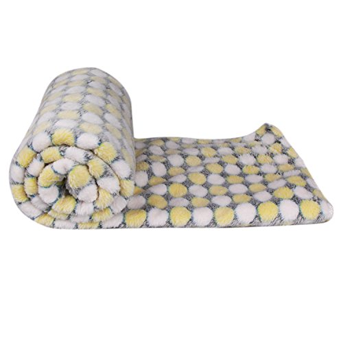 image for Comsmart Puppy Warm Soft Blanket Dog Cat Flannel Blankets Mat Bed Cove