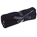 Bella Dee Jewelry Travel Roll Up Organizer- Soft Black Velvet Accessories Bag with Transparent Compartments-
