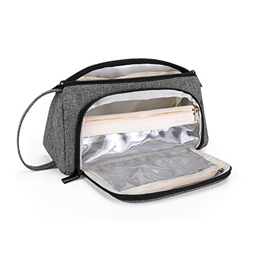 Teamoy Small Travel Cosmetic Bag, Portable Carrying Organizer Case for Makeup, Toiletries, Daily Care Items, Gray(Bag Only) 5 Teamoy Small Travel Cosmetic Bag, Portable Carrying Organizer Case for Makeup, Toiletries, Daily Care Items, Gray(Bag Only)