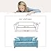 Lamberia Spandex Fabric Stretch Sofa Slipcover Couch Covers For 3 Cushion Couch With One Pillow Case 70