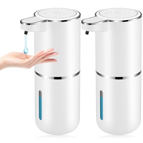Photo 1 of 2 Pack Automatic Soap Dispenser,Automatic Liquid Soap Dispenser Touchless,12.8oz/380ml USB Rechargeabled Wall Mounted Smart Soap Dispensers for Bathroom Kitchen Dish Soap