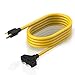 BougeRV Generator Extension Cord 25 Feet 30Amp 125Volt Generator Power 3750 Watts Extension Cord (Nema L5-30P to three 5-15R) For Champion Power Equipment 48034