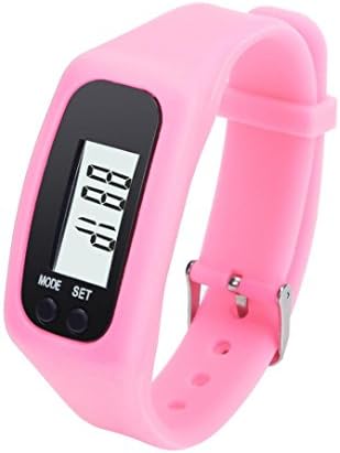 Qisc Sports Equipment LED Sport Digital Wrist Watch Waterproof For Kids Boys Girls Men Women Silicone Bracelet Watches For Boys Girls (Pink)