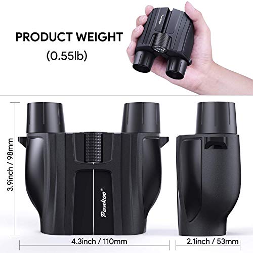 Pankoo 10x25 Compact Binoculars for Adults Kids,Light Weight Small Pocket High Power Binocular for Bird Watching Travel Hiking Wildlife Hunting Concerts,Compact-Binoculars-for-Bird-Watching