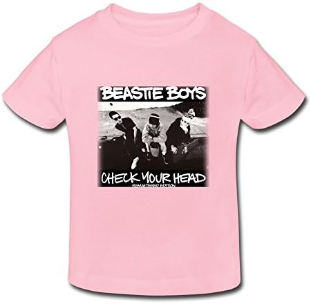 XFSHANG Kids Toddler Love Brand Beastie Boys Check Your Head T-Shirt Pink US Size 2 Toddler