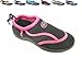 Sea Sox Children's Kids Water Shoes Aqua Socks Beach Pool Yoga Exercise Black/Pink Big Kid 3