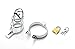 Great Mountain Male Chastity Device Cock Cage metal Chastity Belt Penis Cage Sex Toys with Lock for Man(Silver) (2)