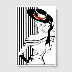 SIGNFORD Framed Canvas Home Artwork Decoration Lines Art...