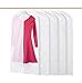 Titan Mall Organize Hanging Garment Bags, Set of 5 Full Zipper Suit Bag, Light Garment Bag Cover - 54 Inches Long