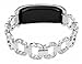 KingBaas Compatible Garmin Vivofit Band,Replacement Accessory Metal Band with Rhinestone Women Compatible Garmin Vivofit and Garmin Vivofit 2,NOT for Garmin Vivofit 3/4/JR/HR (No Tracker)