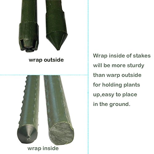 6 YIDIE+Sturdy+Garden+Stakes+Plastic