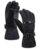 Verabella Men's Thinsulate Insulation Touchscreen Snow Ski Gloves w/Zipper Pocket