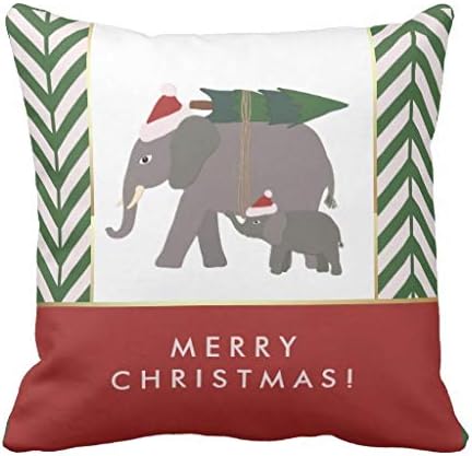 Amazon Com Pattebom Christmas Elephants With Hats Tree And