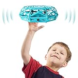 Hand Controlled Drone, Supkiir Mini Drone for Kids or Adults, Easy Indoor Helicopter Toy with 360°Rotating, LED Light, Auto-Sense Obstacles Flying Ball Drone for Boys and Girls...