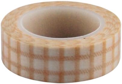 Lychee Craft Grid Peachpuff Pattern Washi Tape DIY Sticker