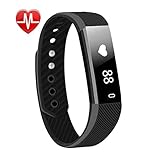 (Updated Version) Fitness Tracker,Letufit Fitness Tracker with Heart Rate Monitor Wearable Smart Band