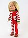 American Fashion World Santa’s Little Helper Onesie for 14-Inch Dolls | Premium Quality & Trendy Design | Dolls Clothes | Outfit Fashions for Dolls for Popular Brands