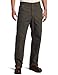 Carhartt Men's Loose Fit Washed Duck Flannel-Lined Utility Work Pant, Moss, 34W X 30L