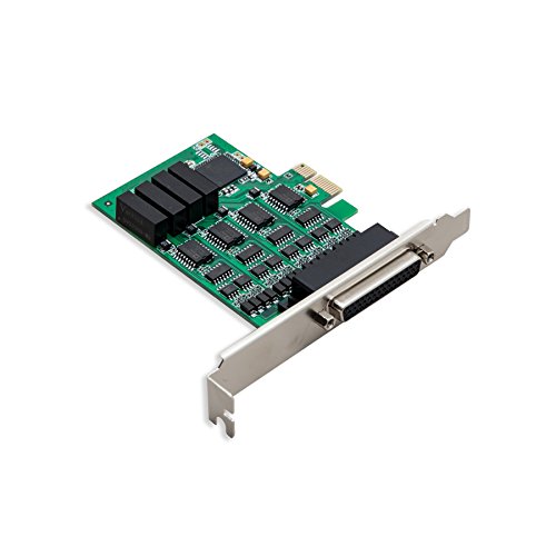 IO Crest 4 Port RS-232 Serial PCIe 2.0 X1 Controller Card Components SI-PEX15042
