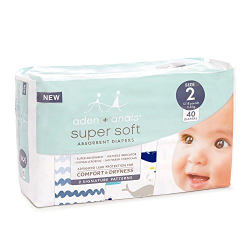 aden + anais Disposable Diapers, Hypoallergenic, ChemicalFree