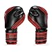 Sanabul Core Boxing Gloves (Black/Red, 16 oz)