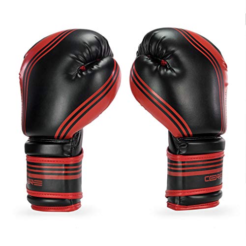 Sanabul Core Boxing Gloves (Black/Red, 14 oz) Pricepulse