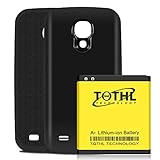 TQTHL Samsung Galaxy S4 6200mAh Best Replacement Extended Li-Ion Battery with Black Back Cover & HoneyComb Matte TPU Case -Black [ 24 Month Warranty ]