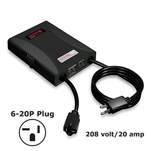 ESP Digital QC Surge Protector/Noise Filter (Model #E524ZNT), 208-240 Volt, 20 Amp with NEMA 6-20P Plug and 6-20R Receptacle