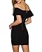 LILY ROSIE GIRL Women's Short Sleeve Off Shoulder Floral Party Evening Mini Dress