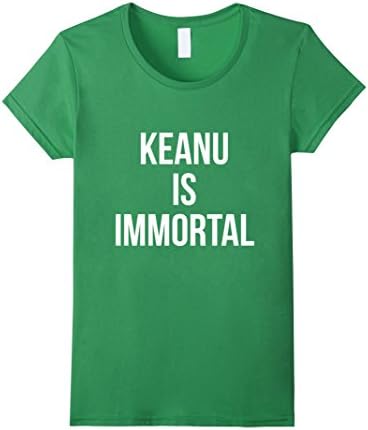 Womens Keanu Is Immortal Shirt Medium Grass