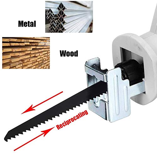 WUAZ Akku-Säbelsäge 21-Volt Max mit Hubkolben Blade, Lithium-Ionen-Akku, Schnellladegerät, Ideal für Holz, Rohr und… – Bild 6