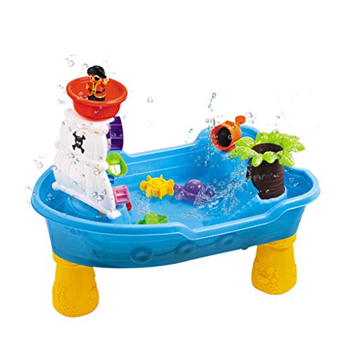 N/C Rain Splashes on Pond Water Meter Children's Water Games Table with 20 Accessories (Ship