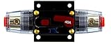 Jex Electronics 40 Amp In-Line Circuit Breaker Stereo/Audio/Car/RV 40A/40AMP Fuse 12V/24V/32V