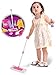 Little Helper Housekeeping Kids Pretend Play Toy Cleaning Supplies Pink Playset with Mop, Bucket, and Accessories