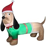 Airblown Inflatable 6.5 Feet Christmas Dachshund